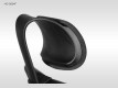 Scaun de birou rotativ, ergonomic, pivotant, negru HG-0004F detalii constructive