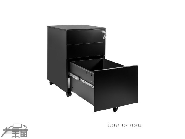 Casetiera metalica-Rollbox 3 sertare, cu role, XD-040-3